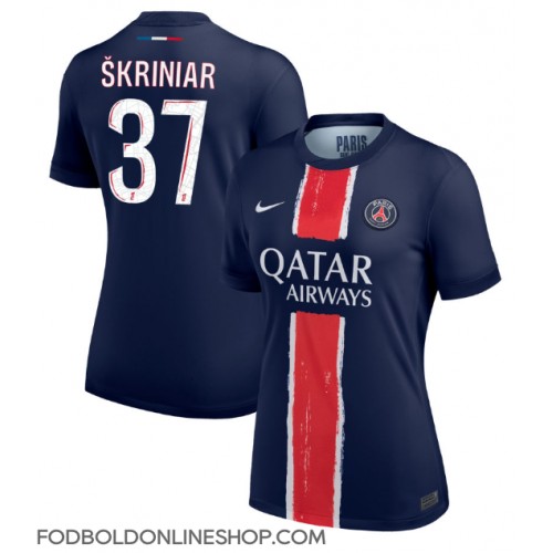 Paris Saint-Germain Milan Skriniar #37 Hjemmebanetrøje Dame 2024-25 Kortærmet